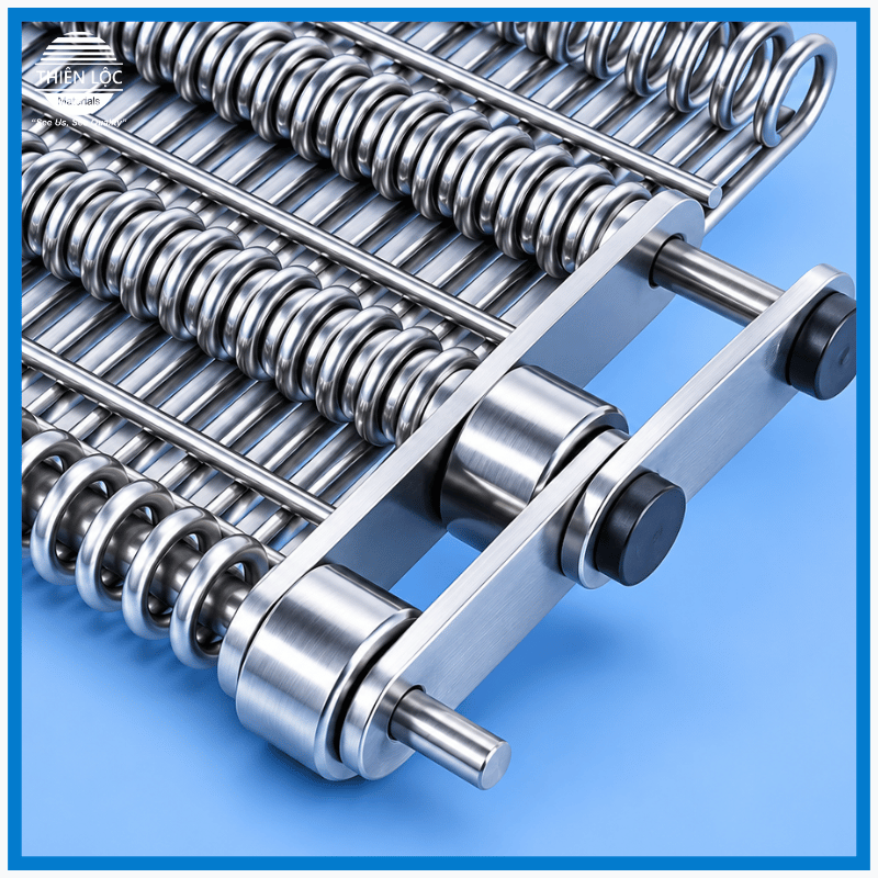 BĂNG TẢI LƯỚI INOX MẮT CÁO