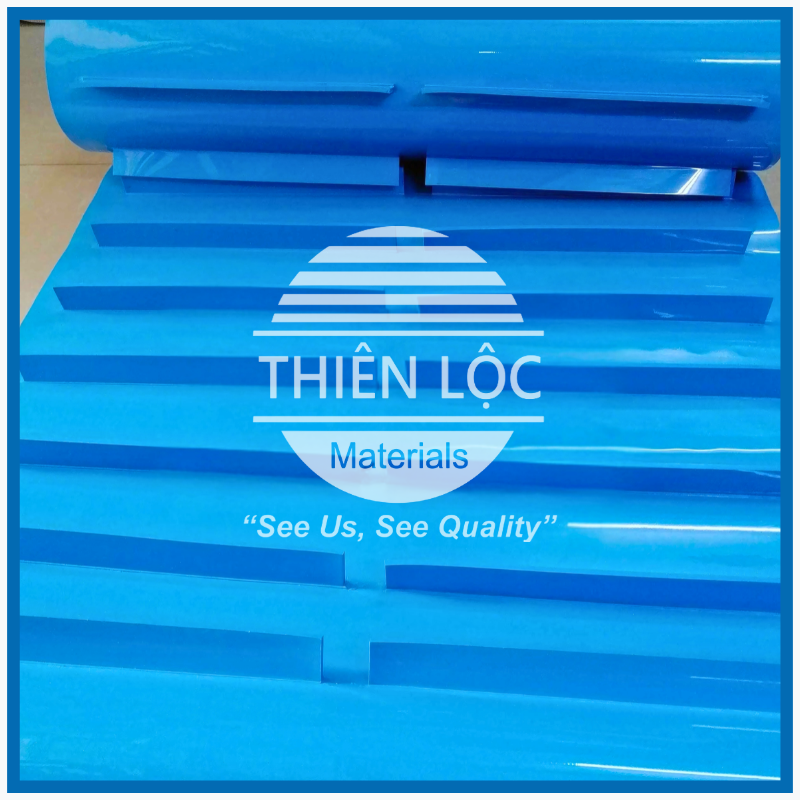 BĂNG TẢI PU XANH DƯƠNG, BĂNG TẢI ĐỒNG NHẤT TPU DÙNG TRONG NGÀNH THỰC PHẨM, BÁNH KẸO