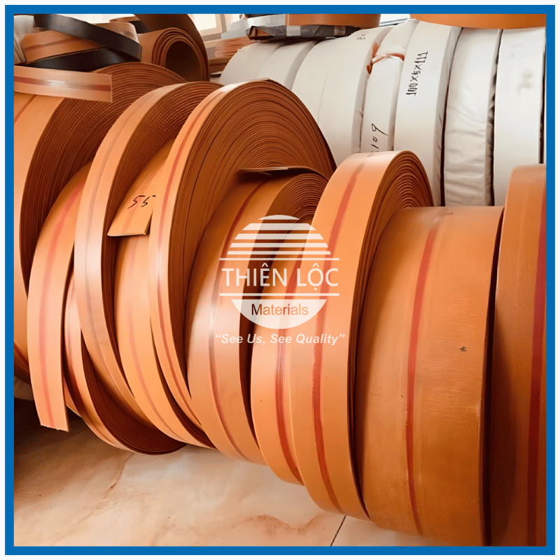 Băng Tải Bố Vải Màu Cam (Dây Trân – Dây Gàu)