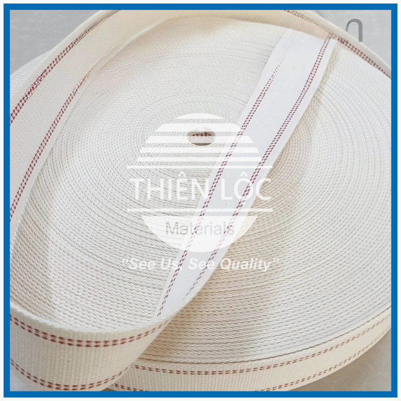 Dây Đai Cotton đỏ bản rộng 100mm, Cách điện