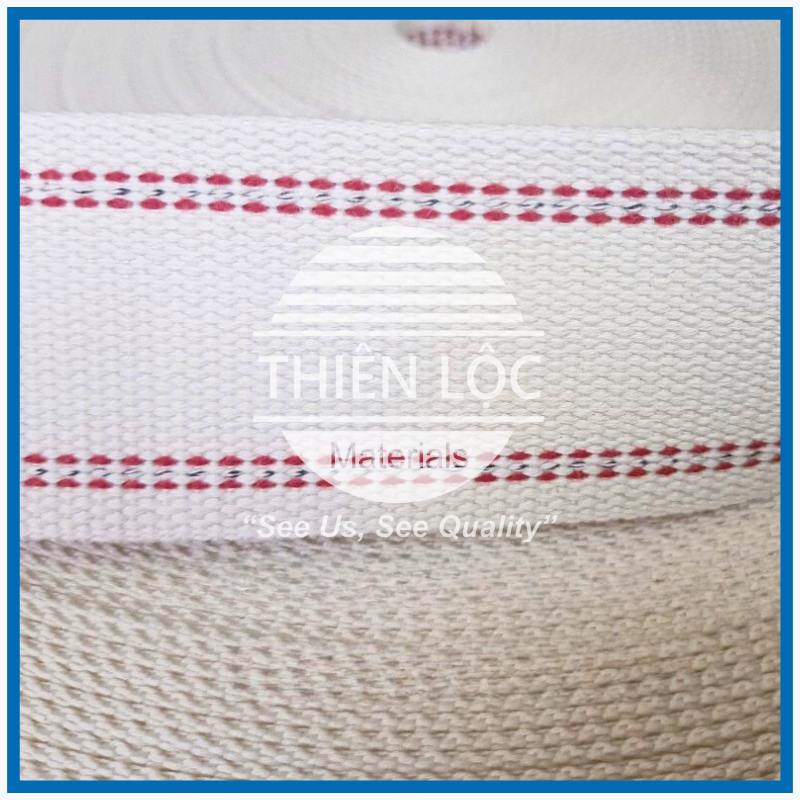 Dây Đai Cotton đỏ bản rộng 100mm, Cách điện