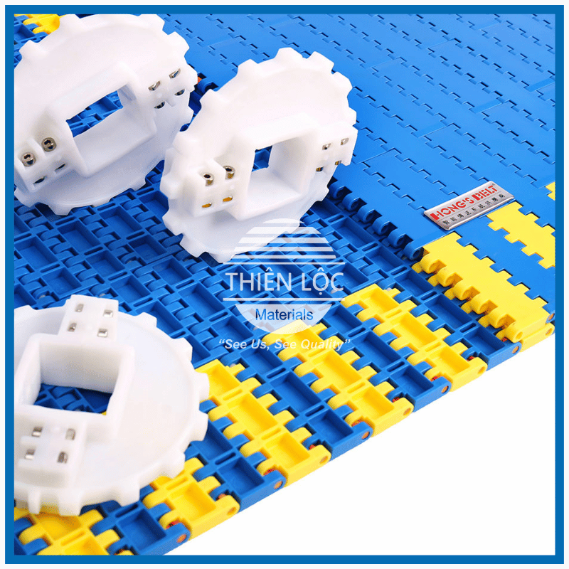 Băng Tải Nhựa Hongsbelt HS 502A Bước 25.4 mm