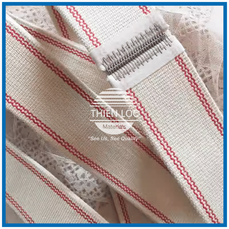 Băng Tải Cotton Viền Đỏ Cho Máy Xếp