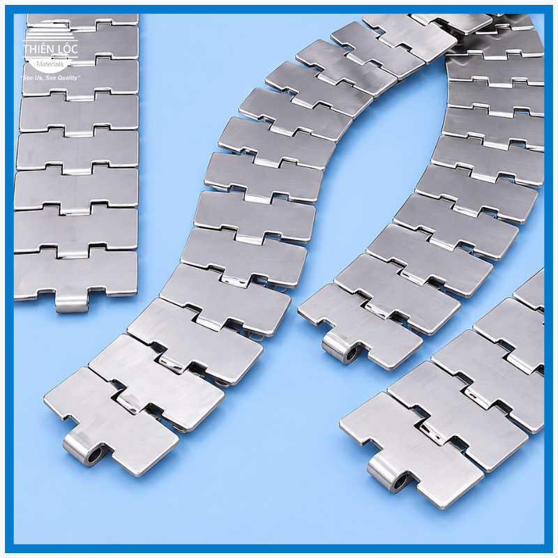 Xích Tải Inox Cho Dây Chuyền Đóng Chai