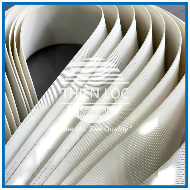 Băng Tải PVC Trắng Cho Ngành Thực Phẩm & Thực Phẩm