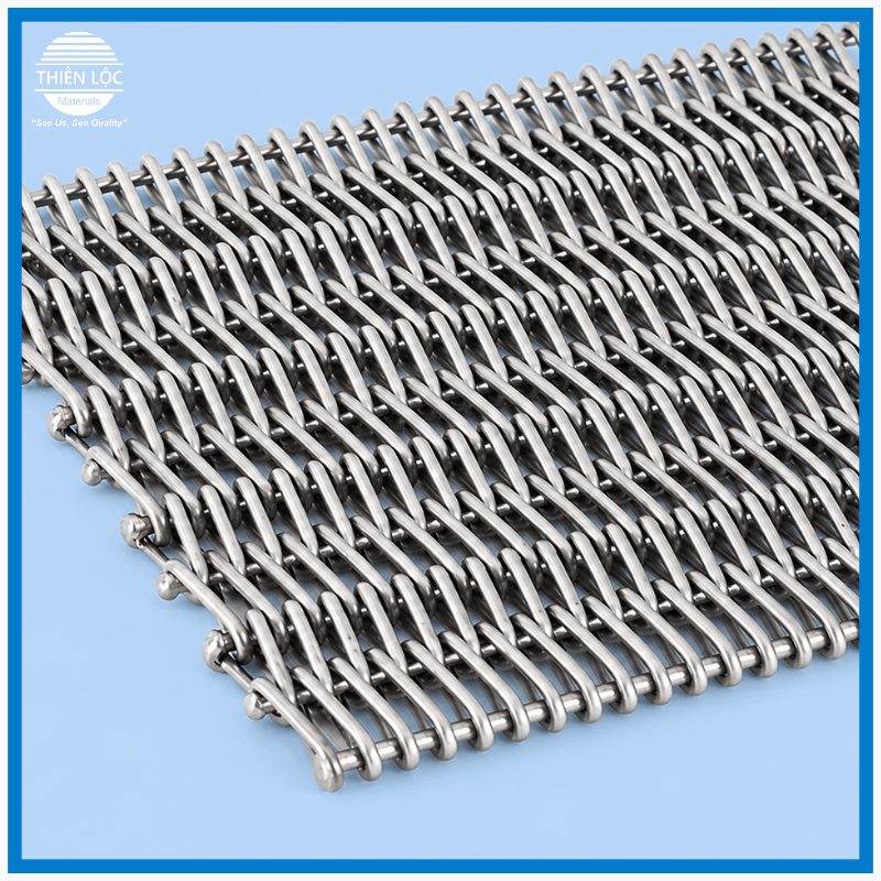 Băng Tải Lưới Inox 304 Sợi Xoắn
