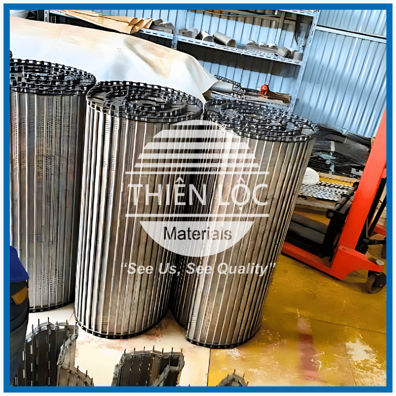 Băng Tải Inox Tấm Bản Lề