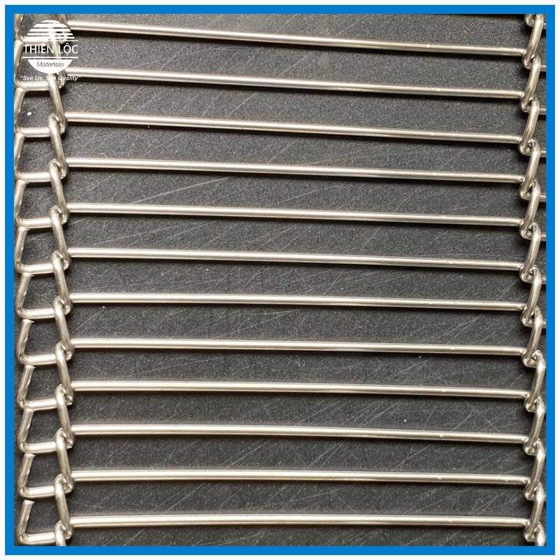 Băng Tải Xích Lưới Inox Bậc Thang