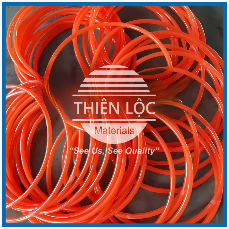DÂY PU PHI TRÒN XANH/ĐỎ/CAM ĐƯỜNG KÍNH 2mm,3mm,.5mm,..20mm
