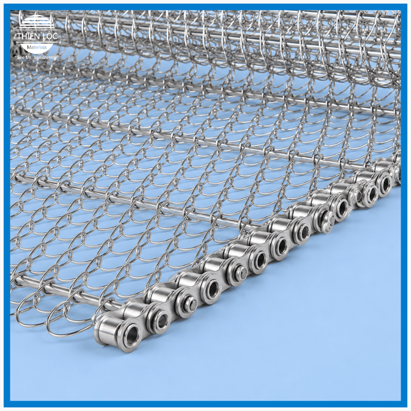 BĂNG TẢI LƯỚI INOX SỢI XOẮN